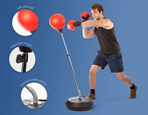 Height Adjustable Punching Bag with Stand D4734