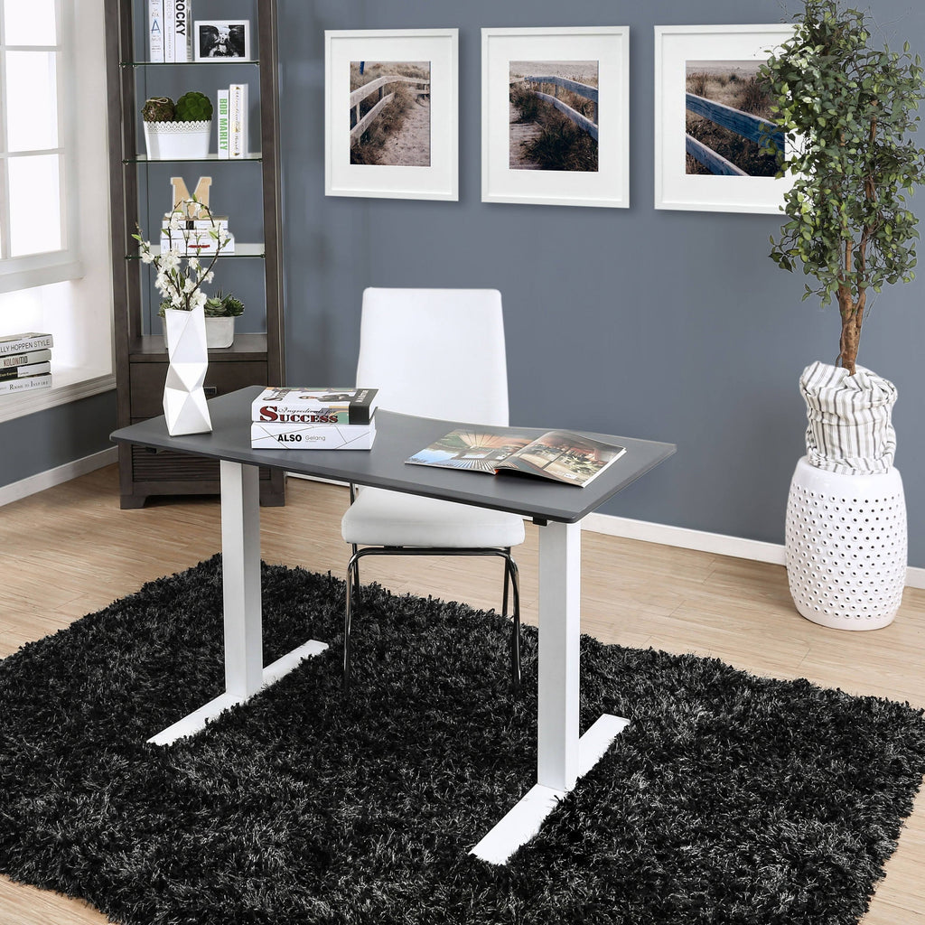 Height Adjustable Desk with USB Power Outlet Grey L844941
