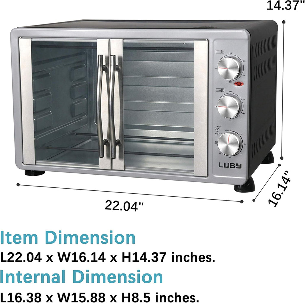 Silver 55L French Door Toaster Oven U759