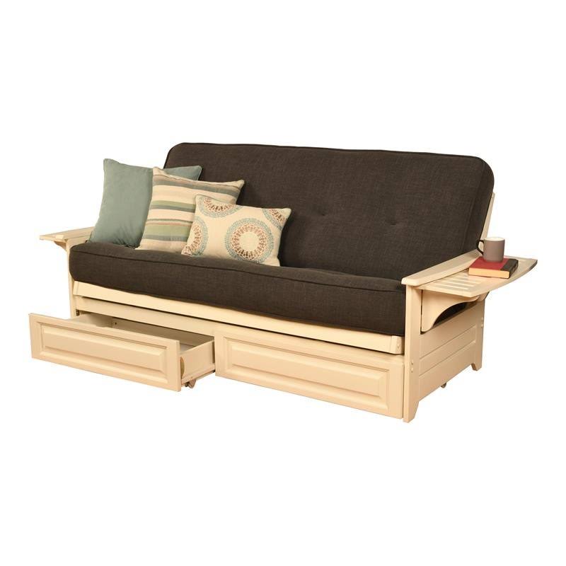 Linen Charcoal Futon Set Z88601