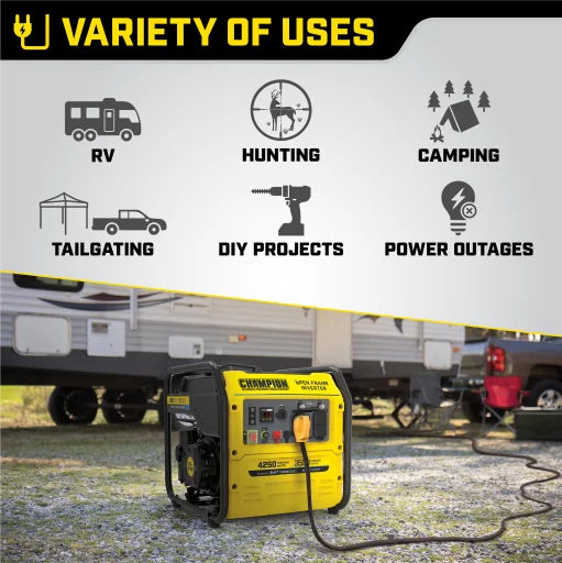 4250-Watt Gasoline Inverter Generator Q327