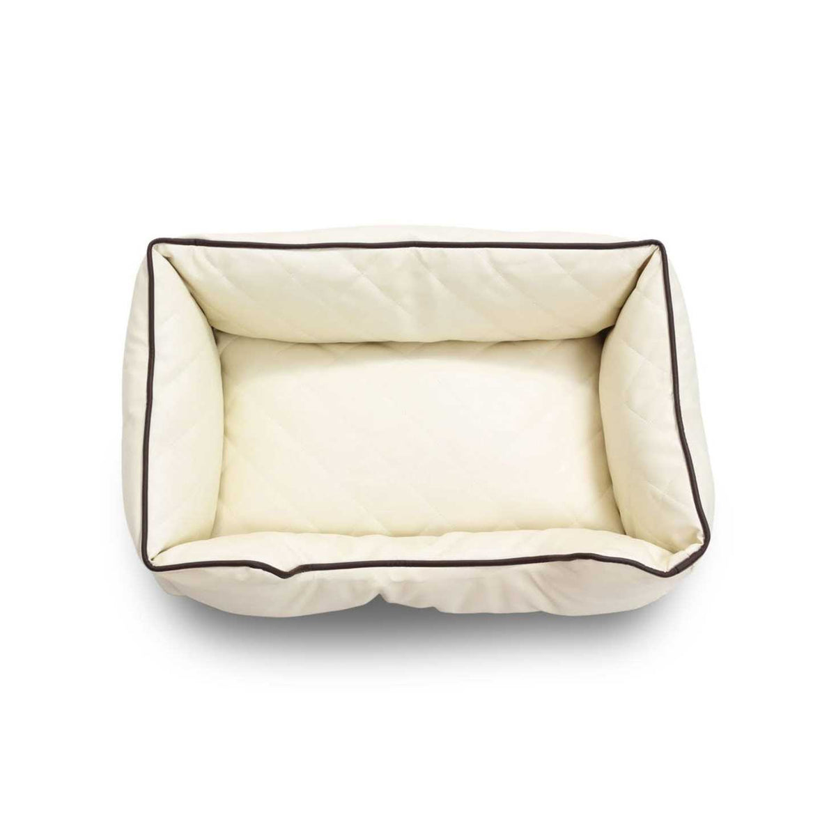 Faux Leather Rectangle Pet Bed A665