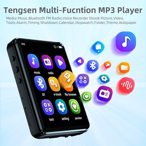 Black 32GB Bluetooth MP3 Player with Touch Screen X5759