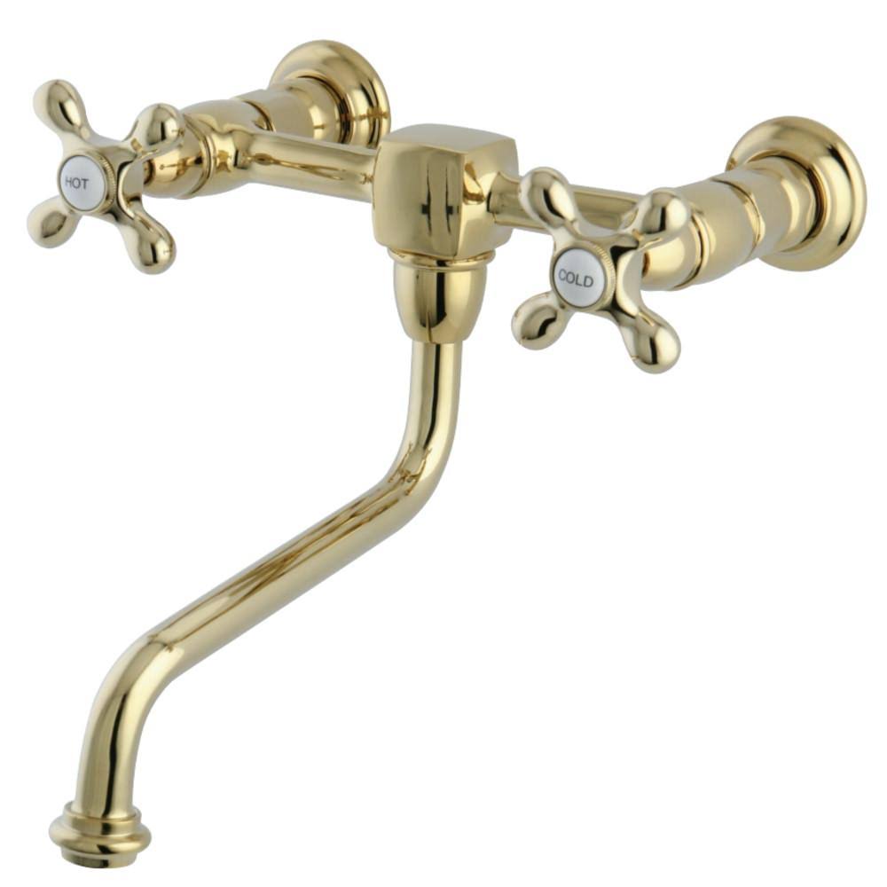 Polished Chrome Wall Mount Bathroom Faucet D871