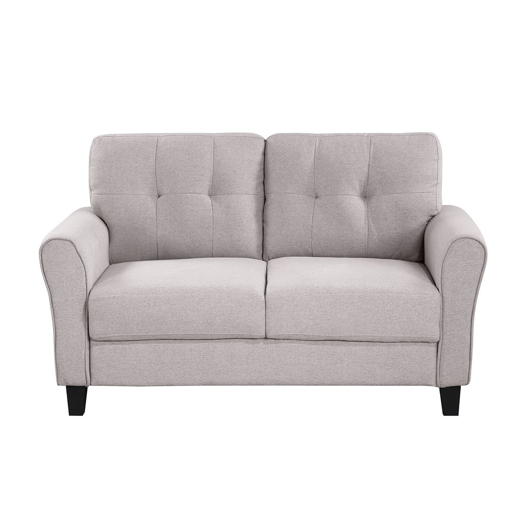 Light Grey-Blue Sofa Set with Armchair, Loveseat and 3-Seat Sofa I5860