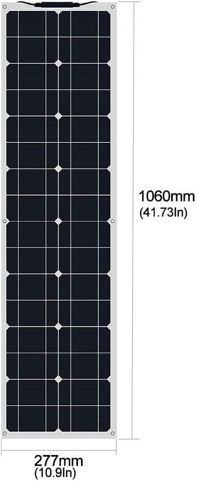 Flexible Monocrystalline 50W Solar Panel Kit with 10A Controller M470