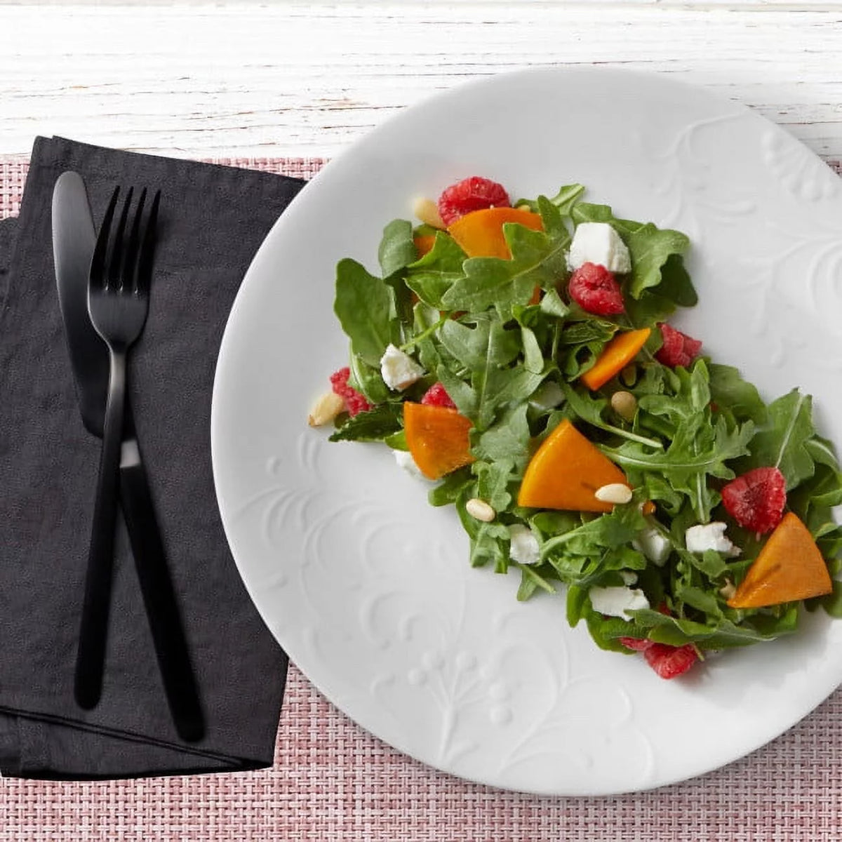 12 Piece White Dinnerware Set S261