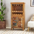 Distressed Wooden Bar Cabinet S20041