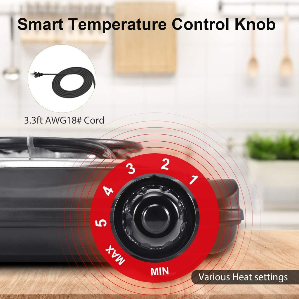 Single Hot Plate Electric Stove with Stainless Steel Grill (1000W) Pack of 2 D34928