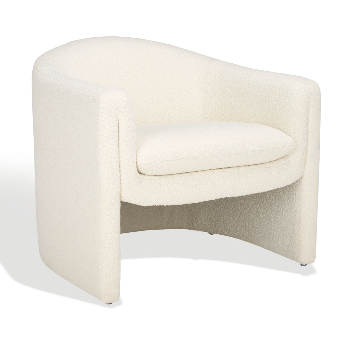 Ivory Boucle Accent Chair L2461