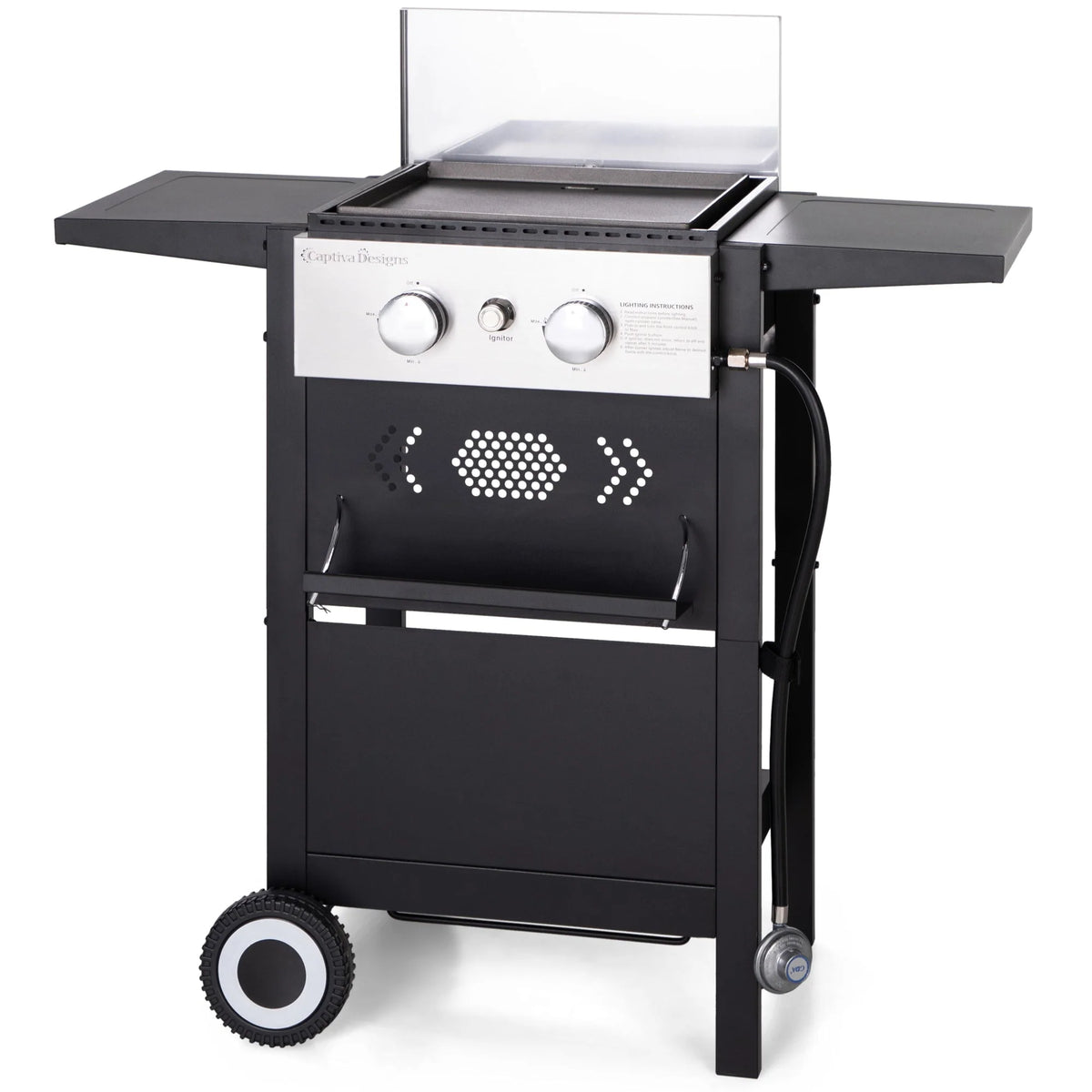 2-Burner Gas Grill and Griddle Combo with Wheels G771703