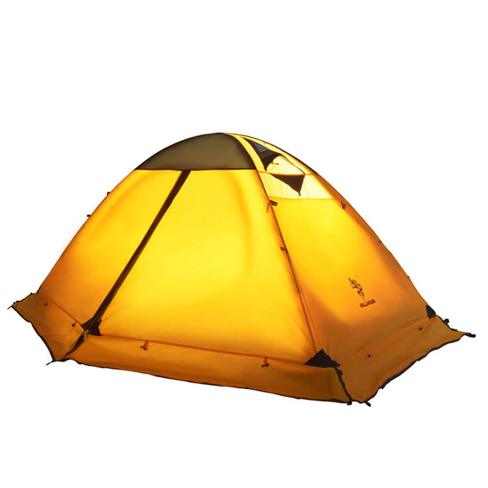 Waterproof Dome Rod Lightweight Camping Hiking Travel Climbing (Yellow) Z2820