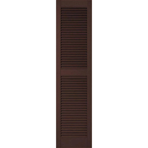 12 inch x 92 inch Vinyl Open Louver Shutters O2147