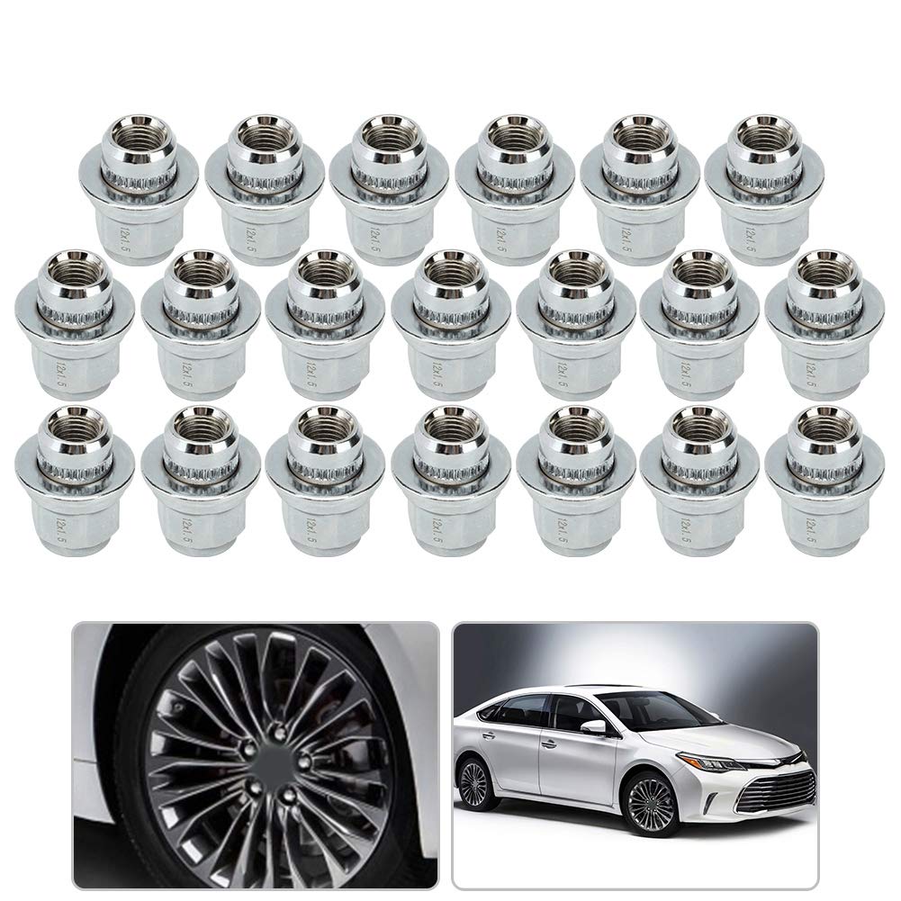 Silver Steel Wheel Nut 20 Pieces M95659