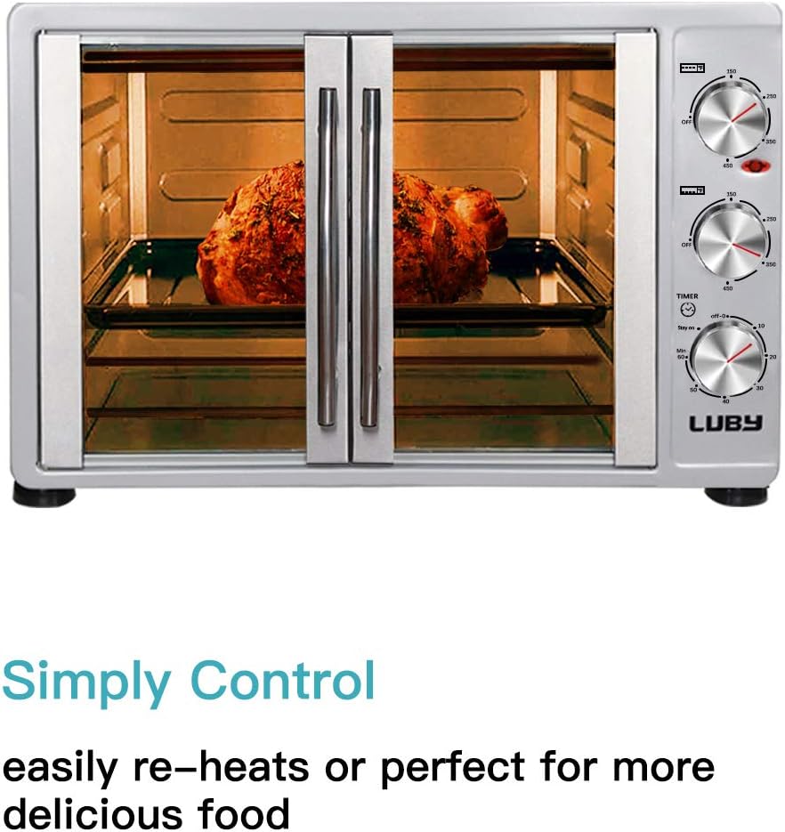 Silver 55L French Door Toaster Oven U759