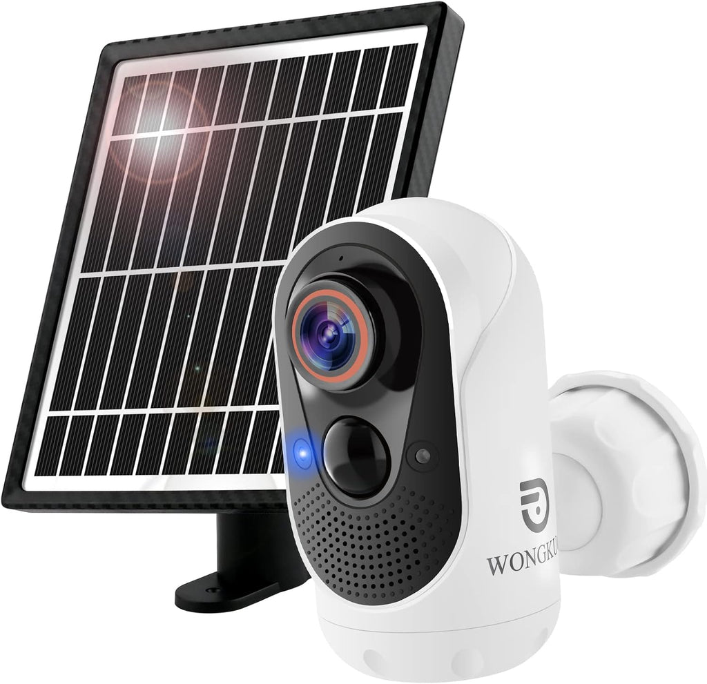 Wireless Battery Powered Solar Security Camera with Night Vision Motion Sensor E146273