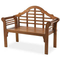 Natural Eucalyptus Wood Garden Bench J28870