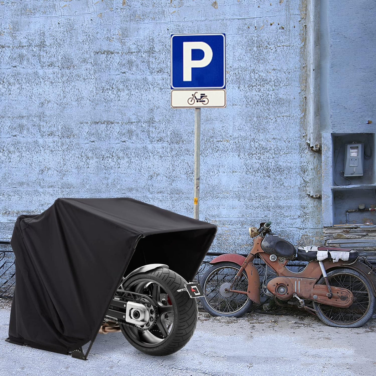 Heavy Duty Motorcycle Shelter with Carry Bag G334