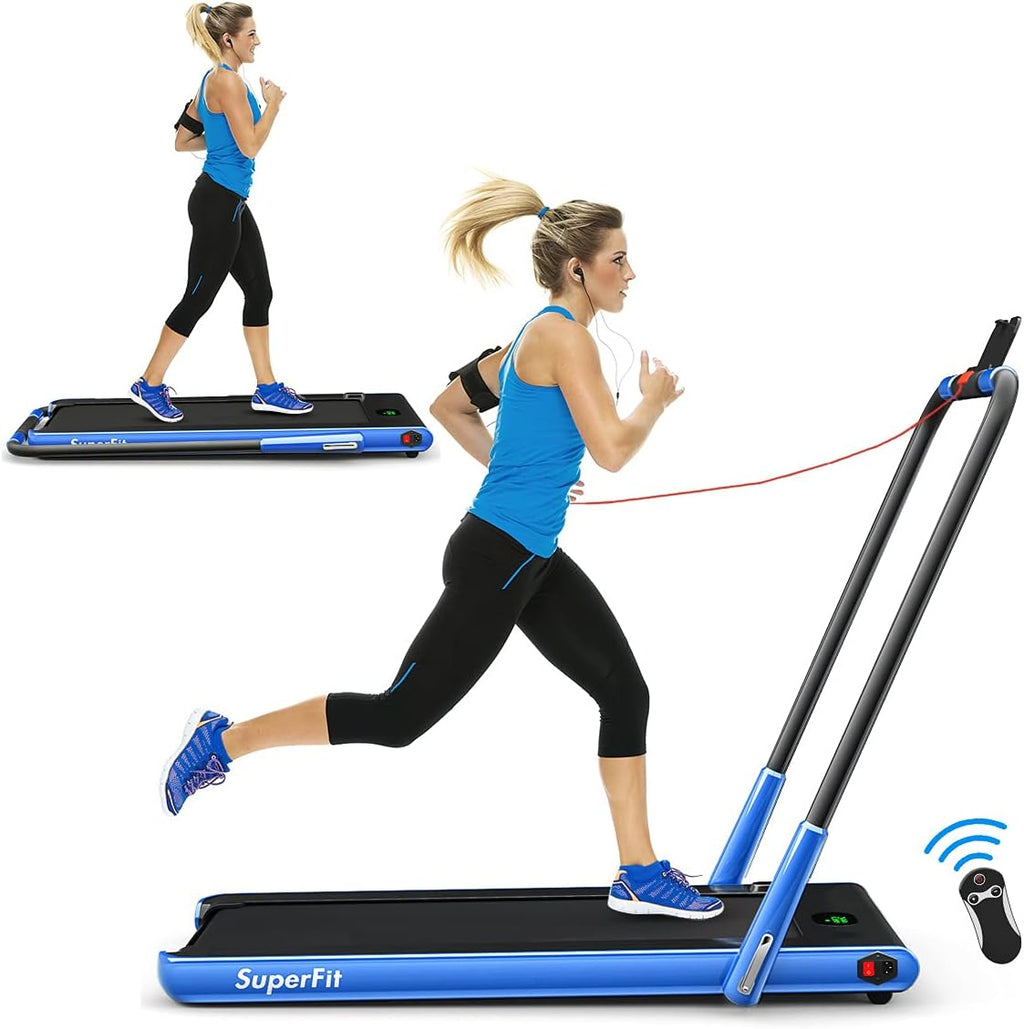 2 in 1 Folding Treadmill with APP Control and LED Display F887302