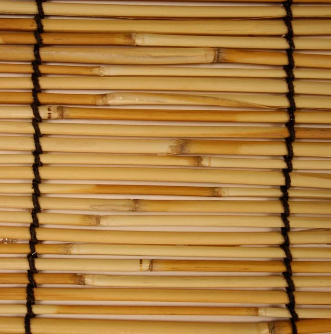 6' x 6' Cord Free Peeled and Polished Reed Roll-Up Outdoor Sun Shade S234
