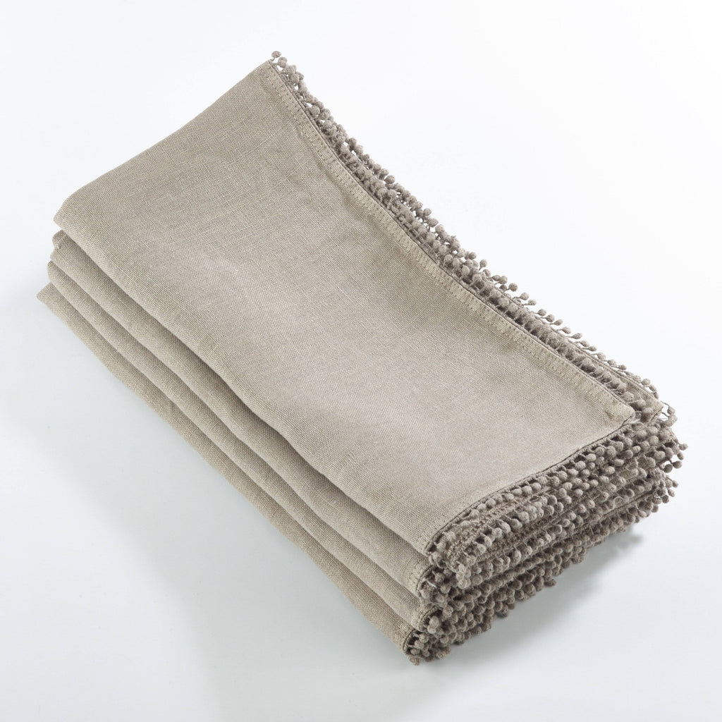 Pink 100% Linen Table Napkins Set of 4 N4737