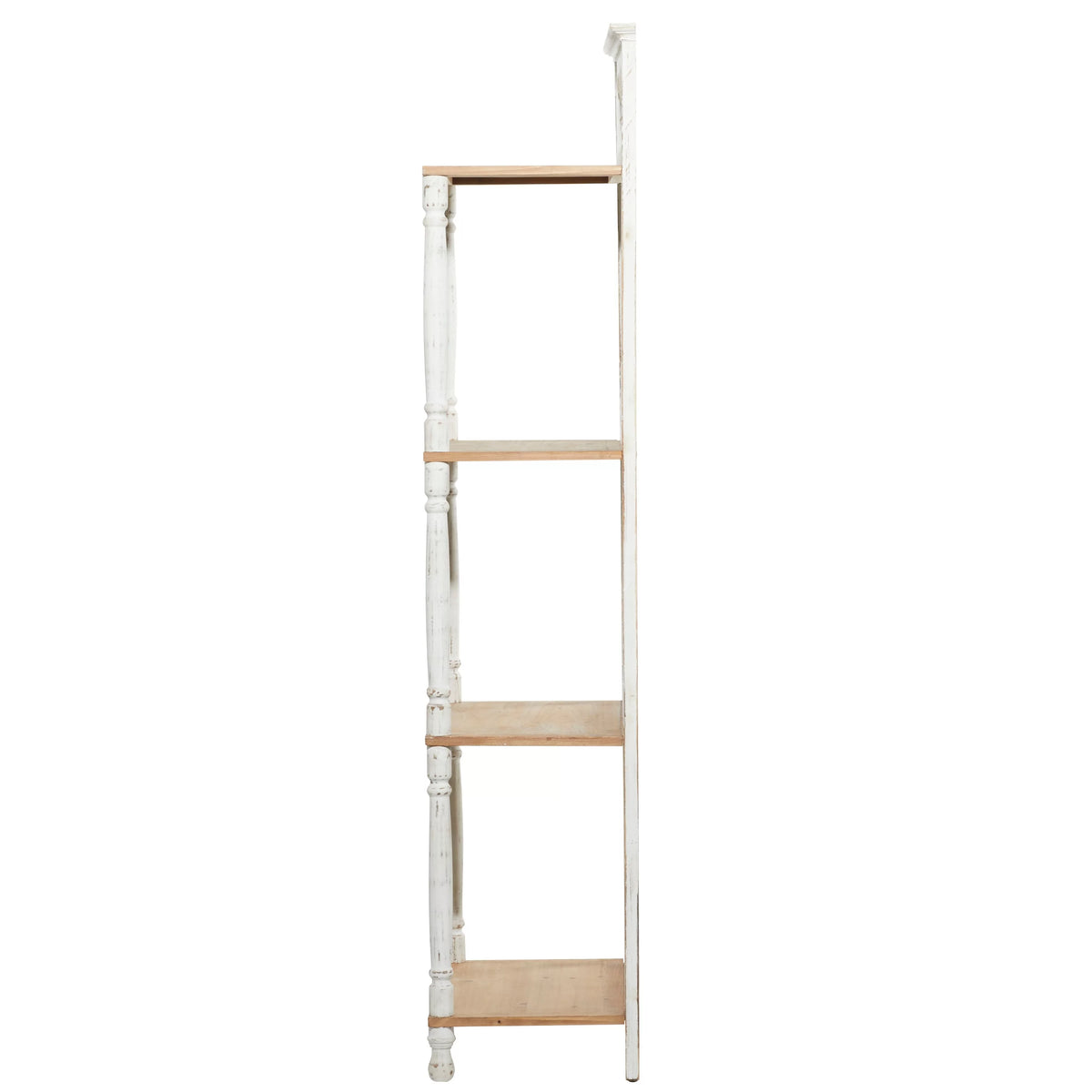 White Wood Shelving Unit L2091