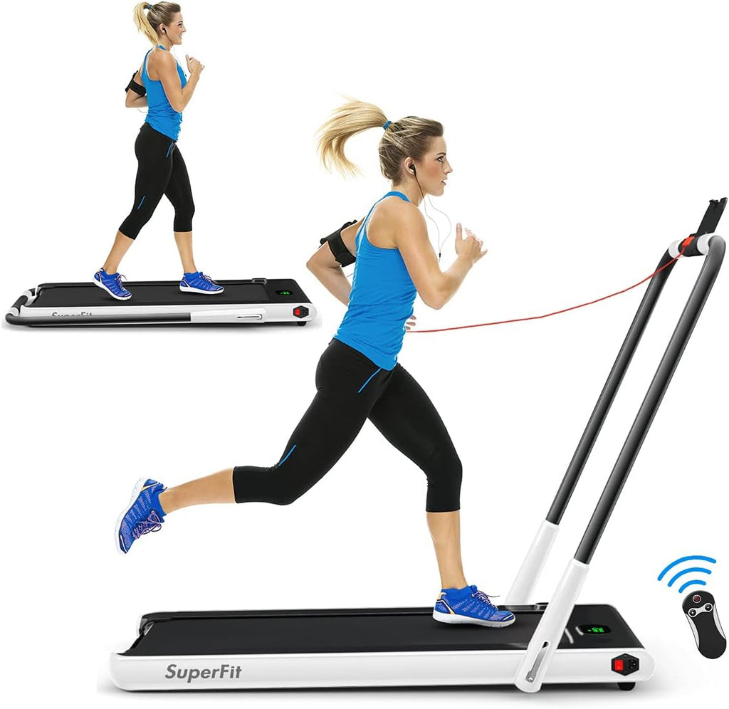 2 in 1 Folding Treadmill with APP Control and LED Display F887302