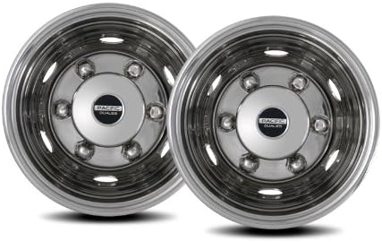 Polished 19.5 inch 6 Lug Stainless Steel Wheel Simulator Kit L558