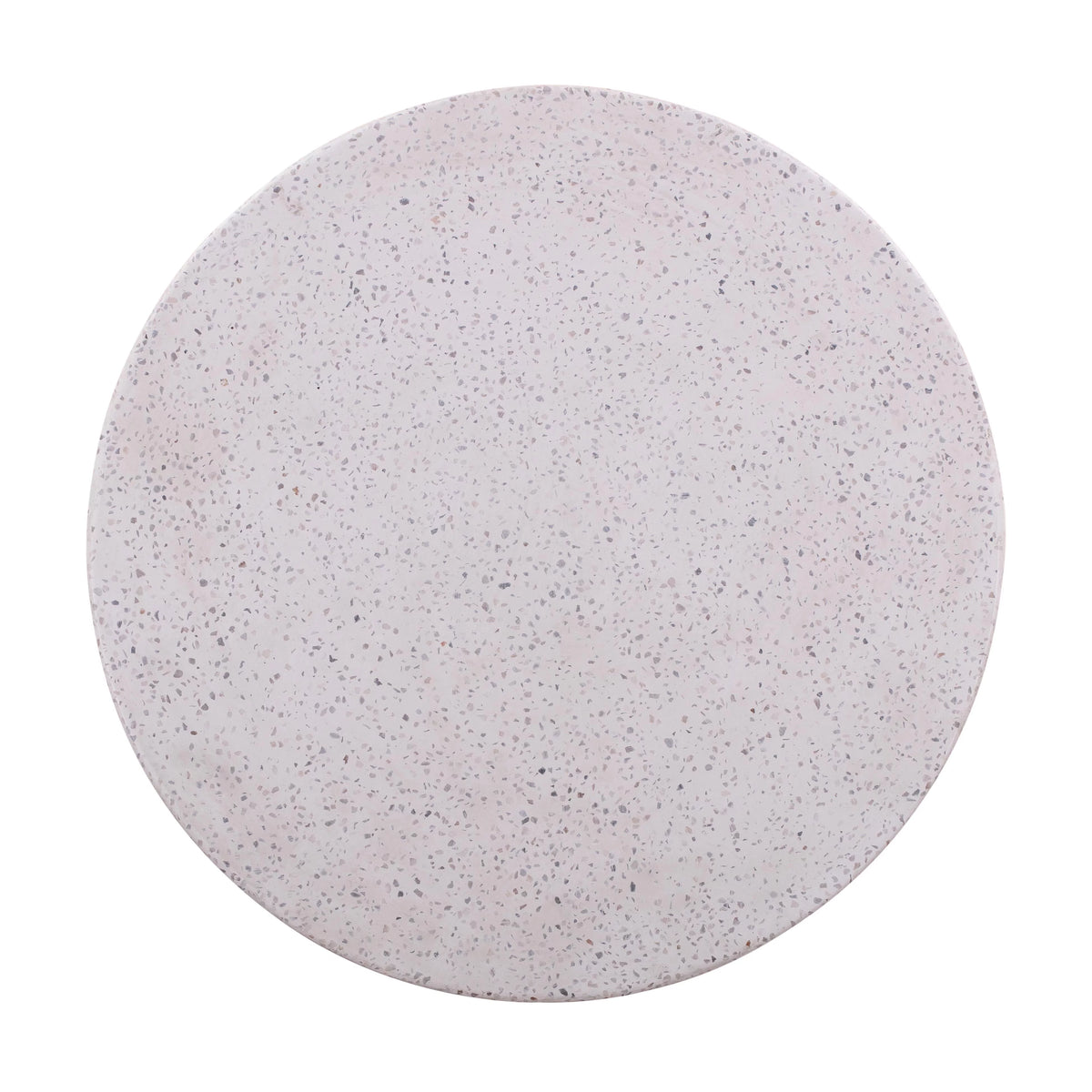 Round Light Speckled Concrete Side Table M461