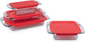 8-Piece Glass Baking Dishes with Lids Bakeware Set P265183