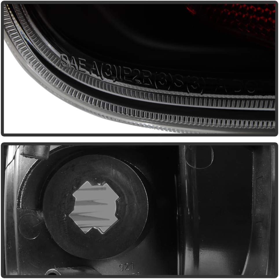 Black Smoked LED Tail Lights Brake Lamps Set Left Right K8372