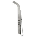 Chrome Shower Panel with Rain Head Massage System Q811598