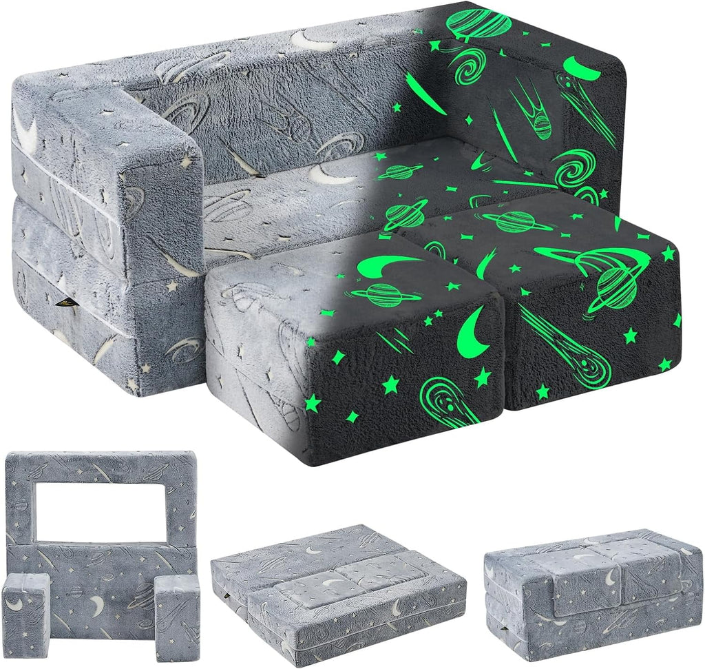 Glow in The Dark 3 in 1 Kids Sofa F963549