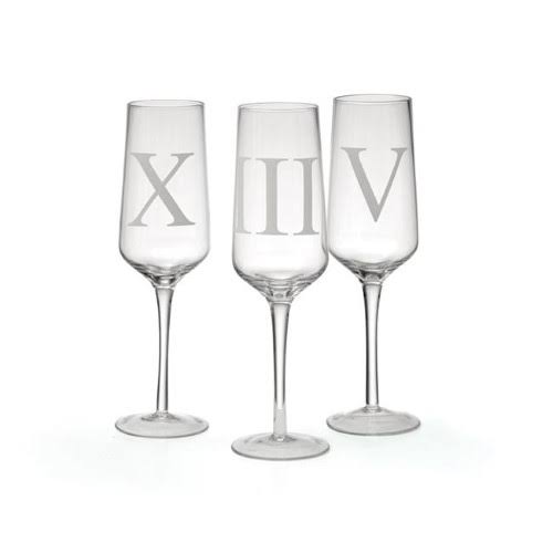 Set of 12 Champagne Flute Glass 10 in. J7496