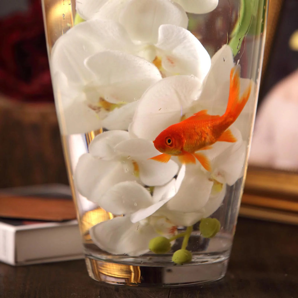 31" Tall Tapered Cylinder Glass Vase Clear O366