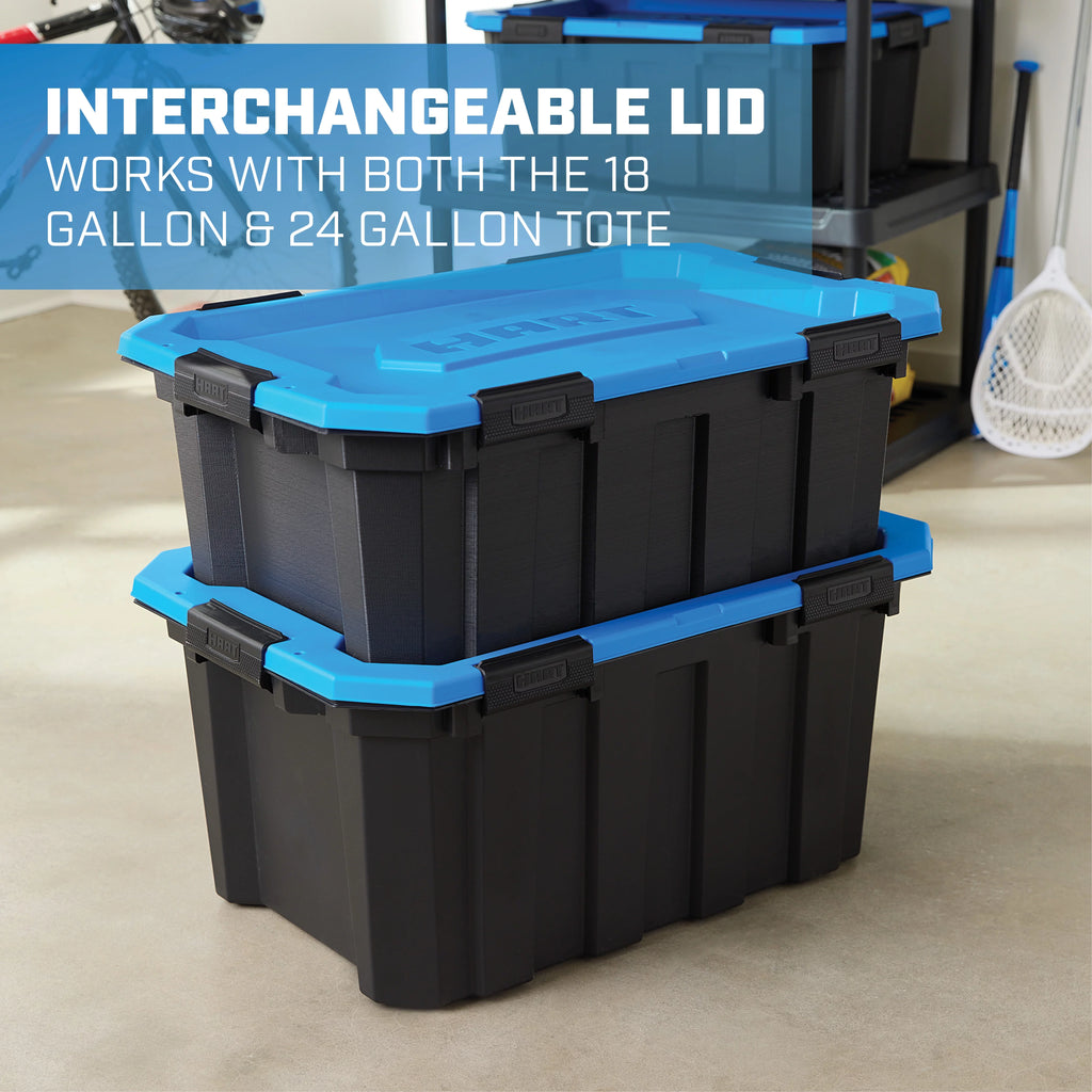 18 Gallon Water Resistant Plastic Storage Bins D5611