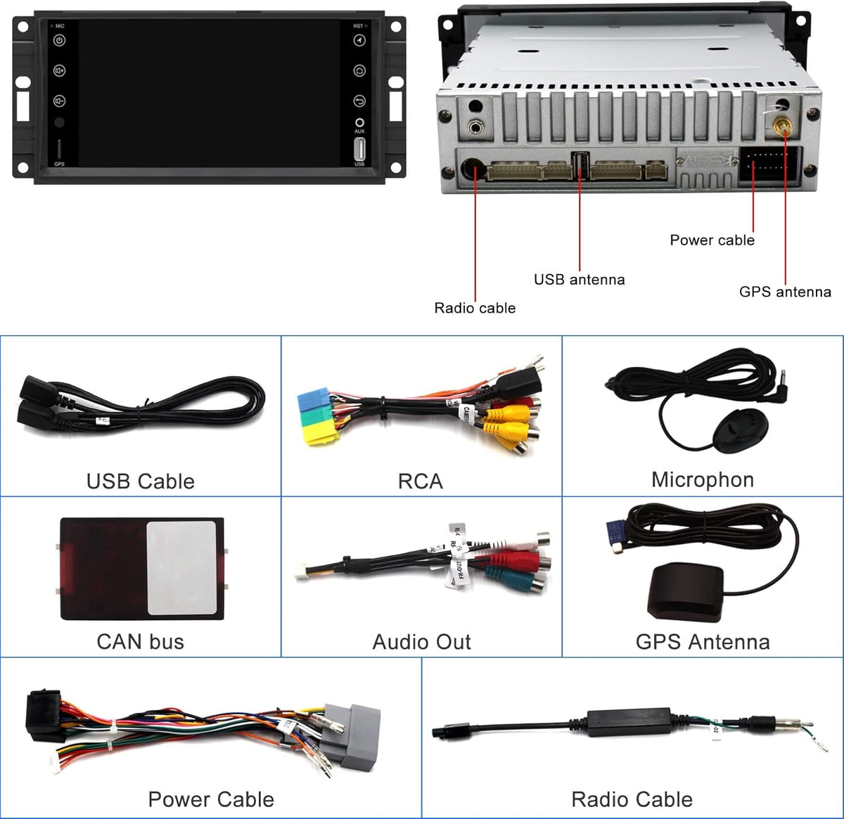 7 inch Touch Screen Car Stereo Q241