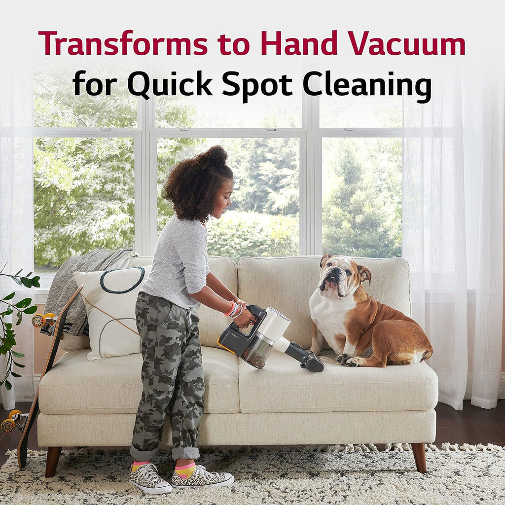 Cordless Stick Vacuum Cleaner with Wet Mop and Extra Removable Battery Q484