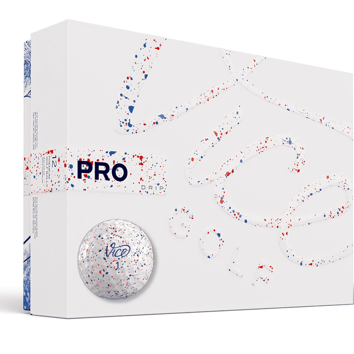 Red & Blue Golf Balls 1 Dozen H5304