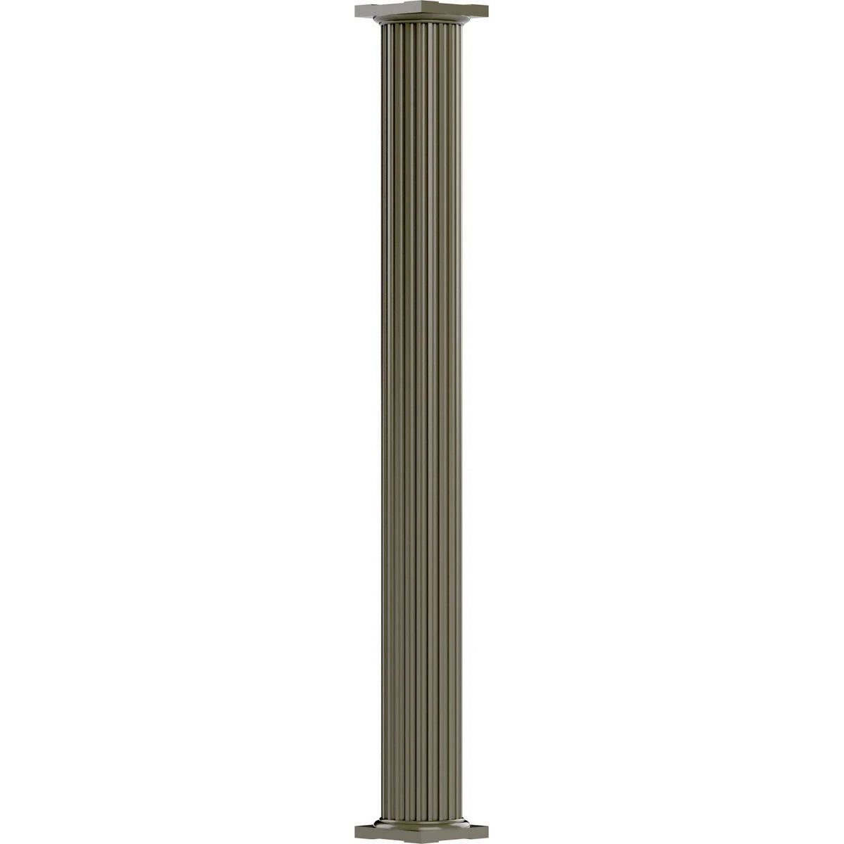 12x22 x 10 Non-Tapered Fluted Clay Finish Column H927