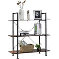 Rustic Brown 3-Tier Bookshelf F734500