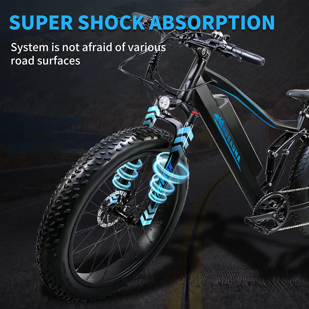 500W 26'' Fat Tire Electric Mountain Bike L50946