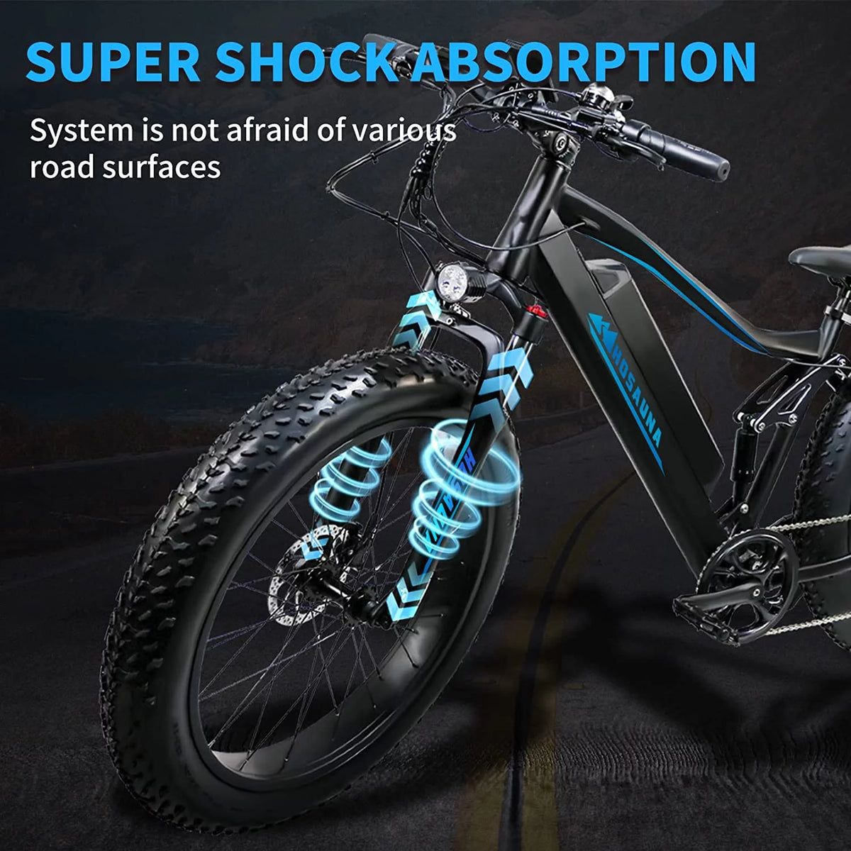 500W 26'' Fat Tire Electric Mountain Bike L50946