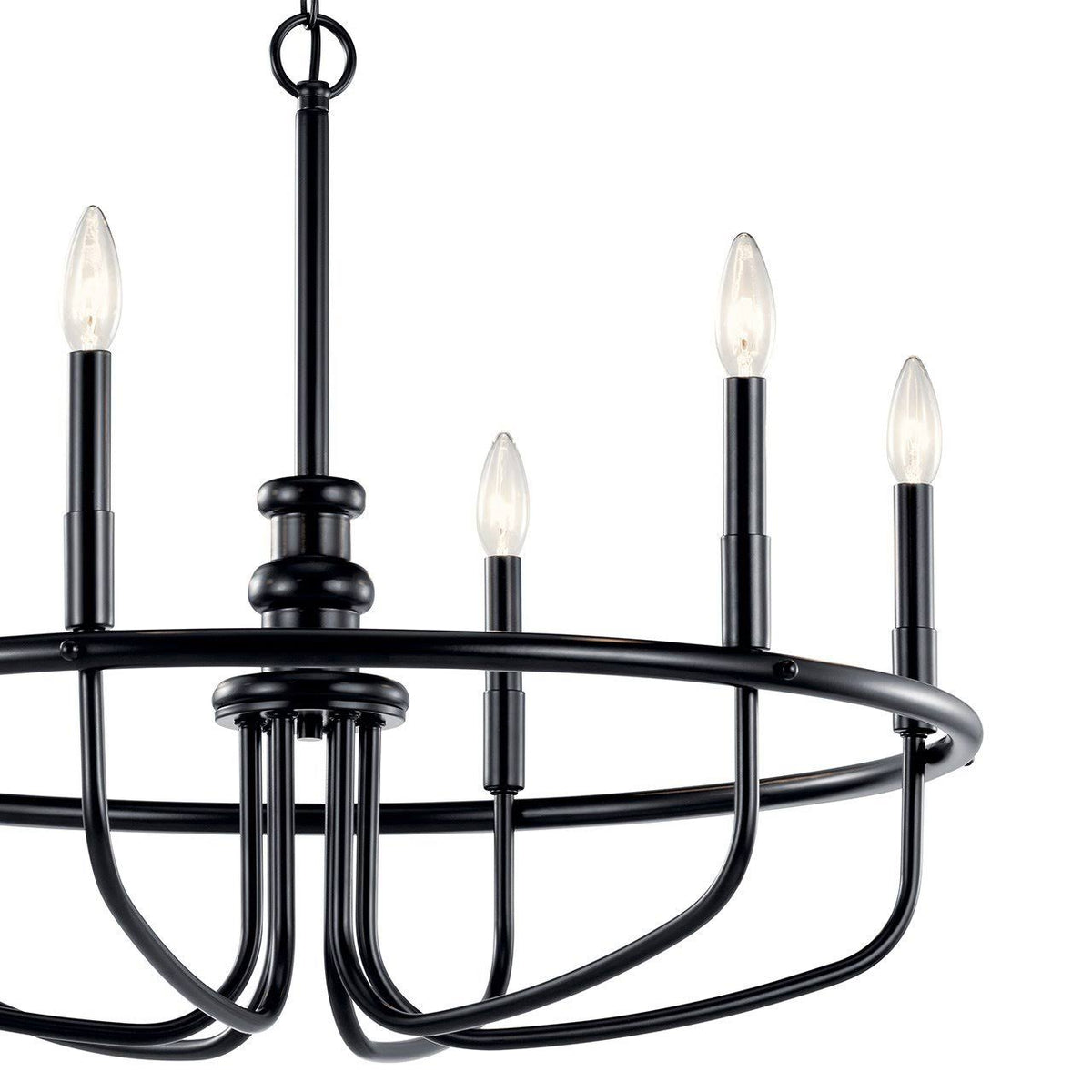 6-Light Brushed Nickel Chandelier E361404