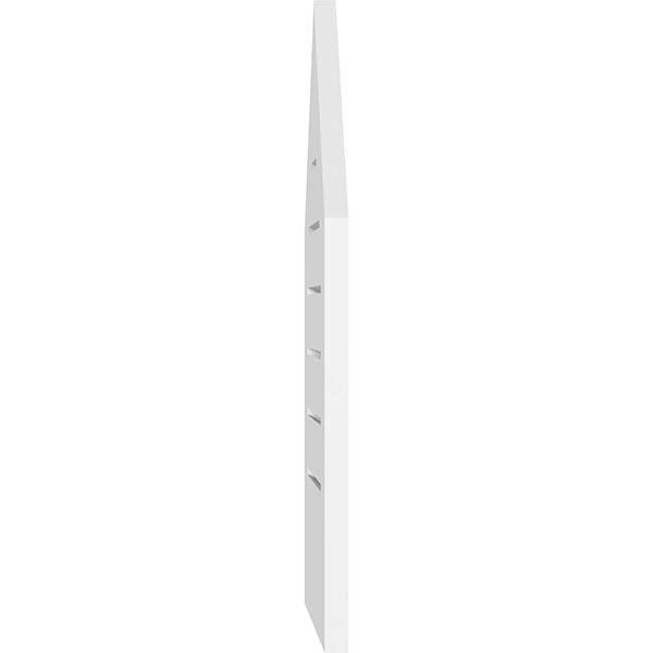 Peaked Top Surface Mount PVC Gable Vent 7/12 Pitch M80347