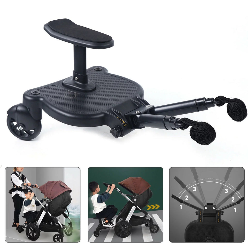 2-in-1 Stroller Ride Board with Detachable Seat and Standing Platform T28763
