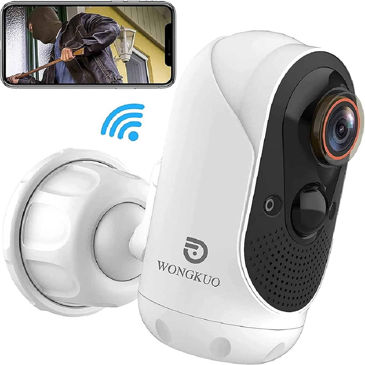 Wireless Battery Powered Solar Security Camera with Night Vision Motion Sensor E146273