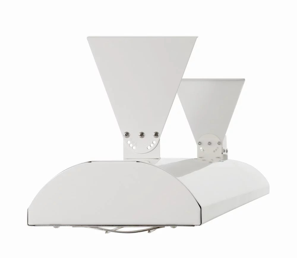 Electric Infrared Dual Element Heater White Finish Outdoor Wall Mount P605