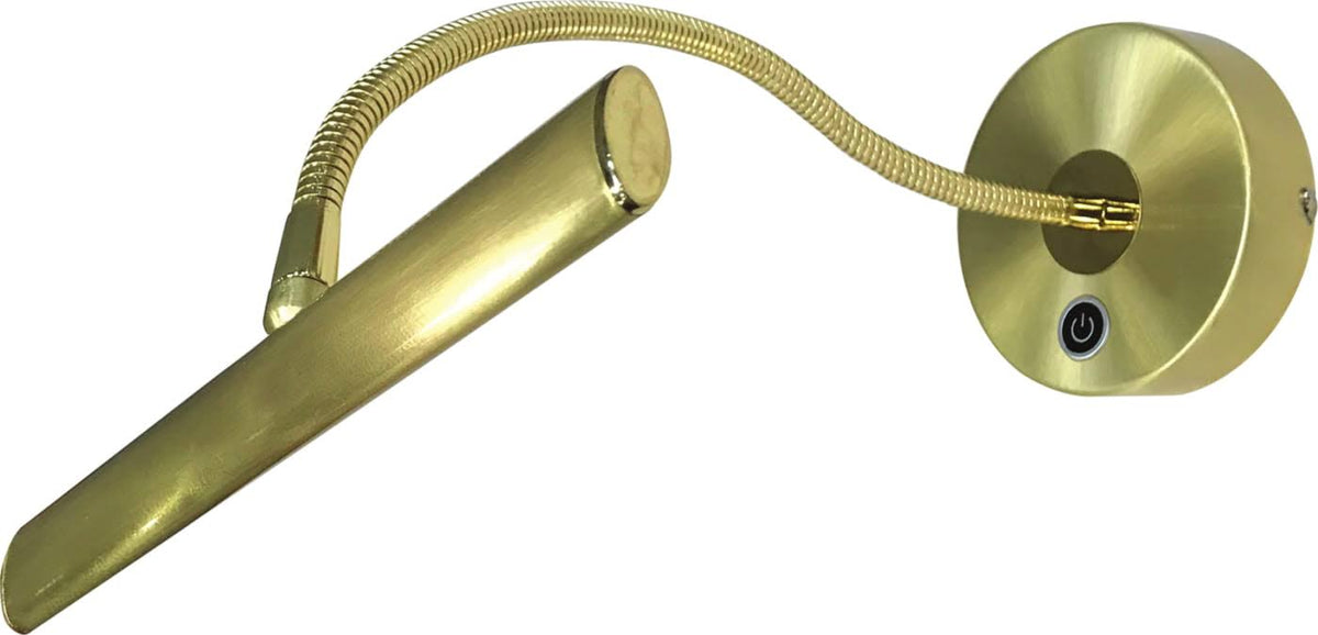 Curtis LED Picture Light in Brass Matte P7073