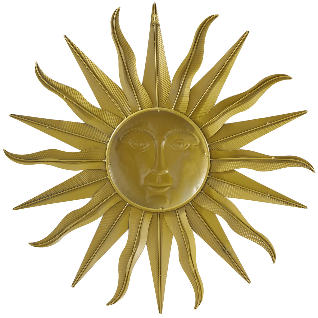 Gold Metal Indoor Outdoor Sun Wall Decor P66819